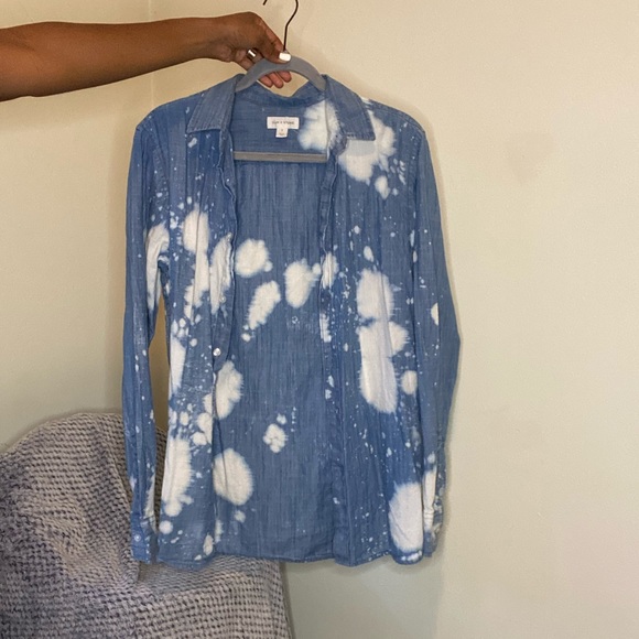 Blue and white button up - Picture 6 of 7